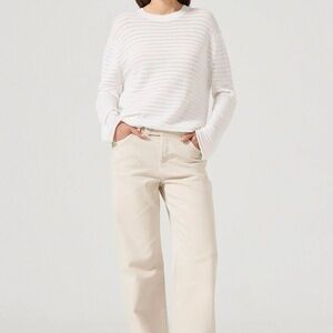 ROLLAS Heidi Low Salt Tab Rolla's Cream Boyfriend Jeans
